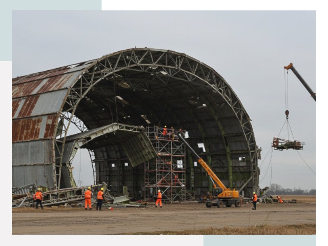 Демонтаж ангаров в Волгодонске